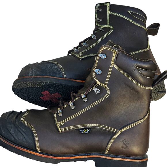Iron Age Men's Safety Toe 10"‎ Heat Resistant Work Boot Size 15 M Iron Age - Picture 8 of 9